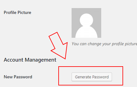 Generate Password Button